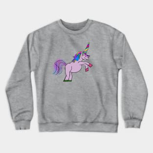 melting horn rainbow unicorn Crewneck Sweatshirt